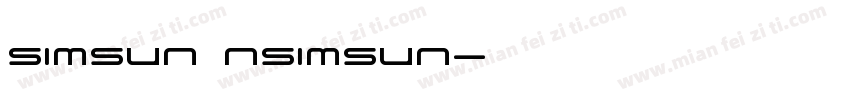 SimSun NSimSun字体转换